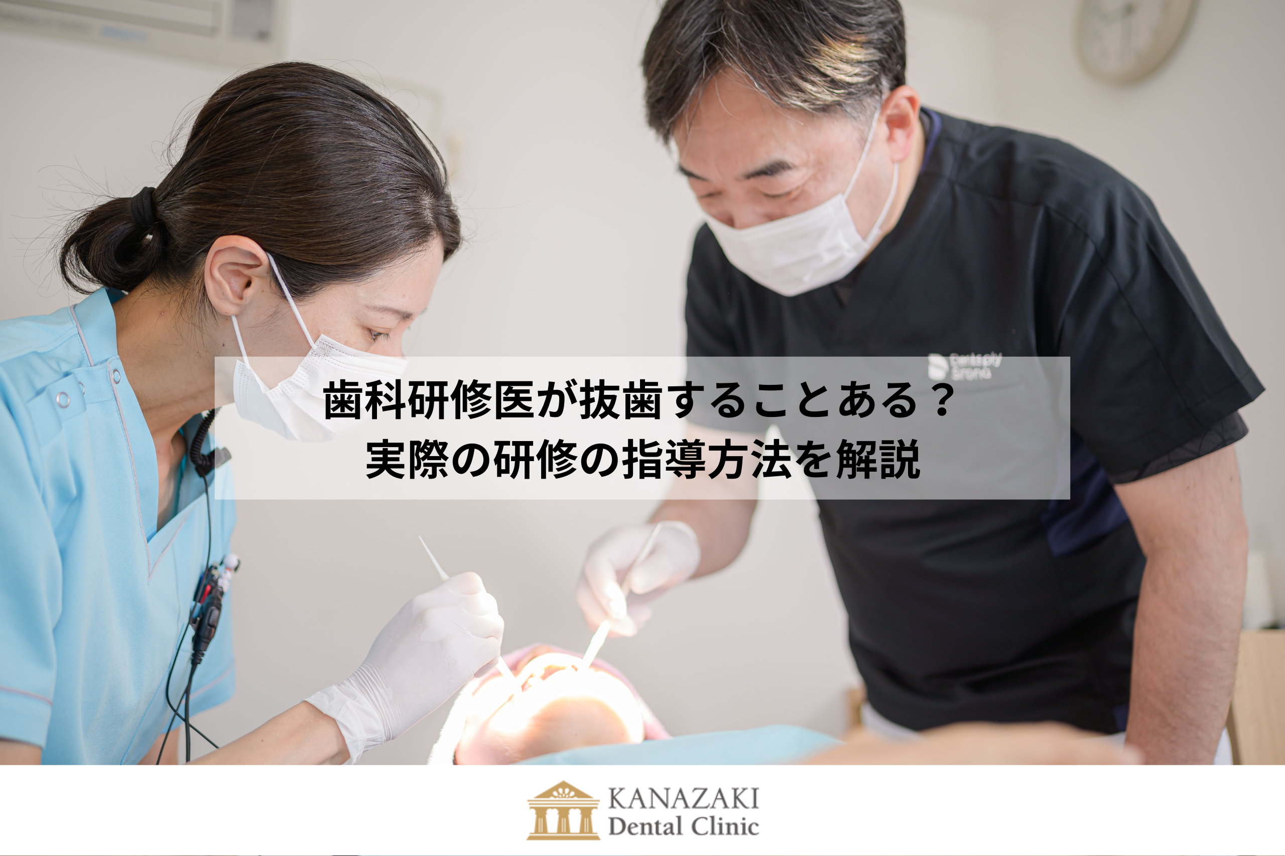 歯科研修医が抜歯することある？ 実際の研修の指導方法を解説のアイキャッチ